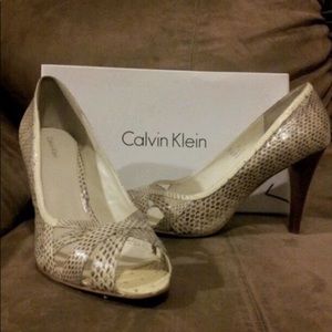 Calvin Klein Peep Toe Shoes